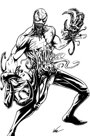 Раскраска Marvel Веном