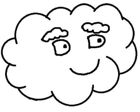 Облако раскраска