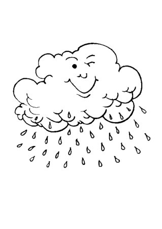 Облако раскраска