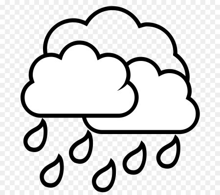 Облако раскраска для детей