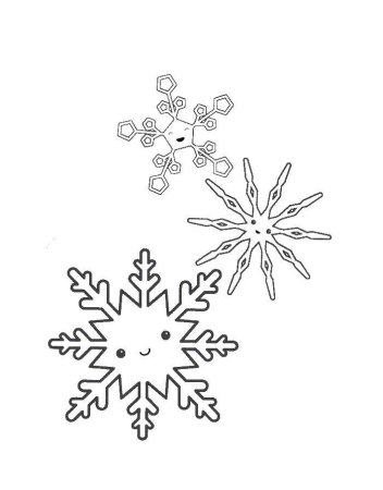 Раскраска первый снег