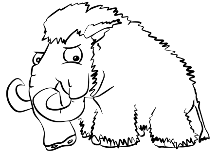 Раскраски про Мамонтов