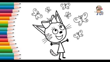 Три кота. Раскраска