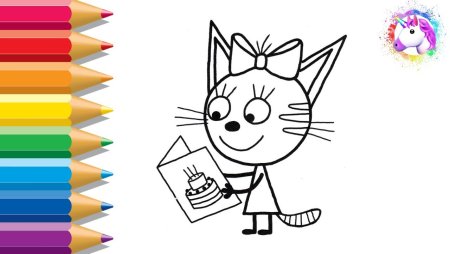 Три кота рисовалка