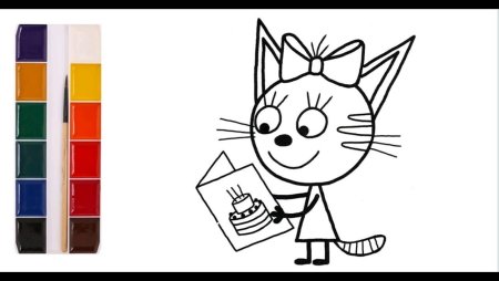 Карамелька три кота раскраска