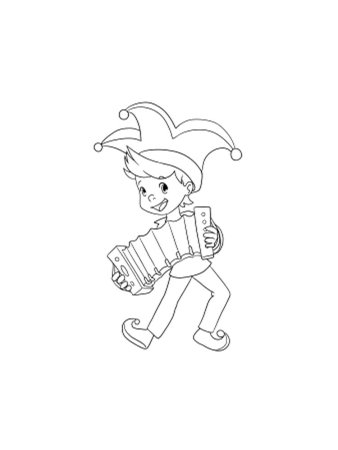 Раскраска клоуны для детей