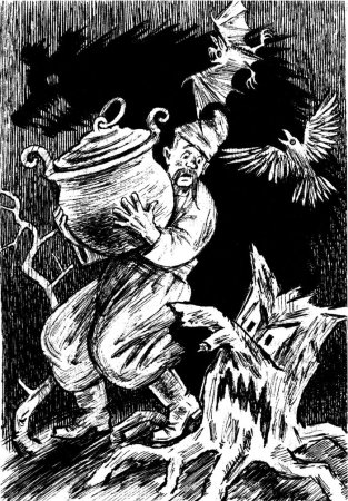 Иллюстрация к произведению Гоголя Заколдованное место