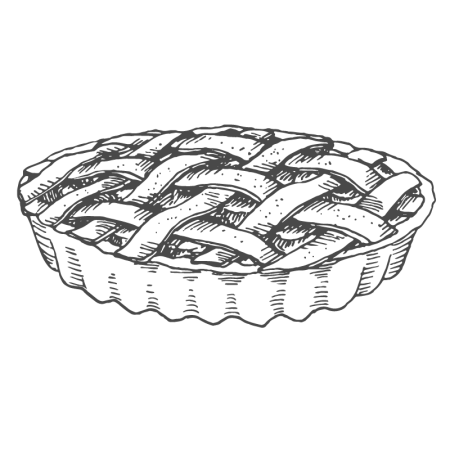Пирог раскраска для детей