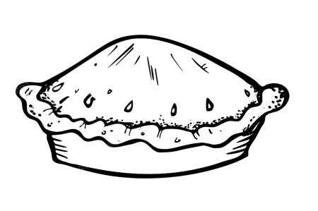 Пирожки раскраска для детей