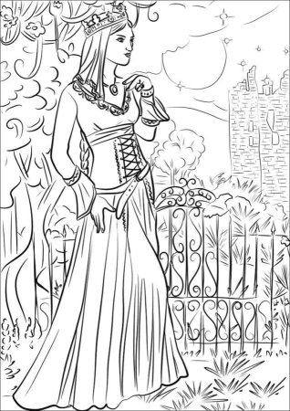 Раскраска замок