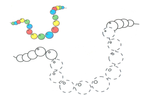 Бусы раскраска для детей