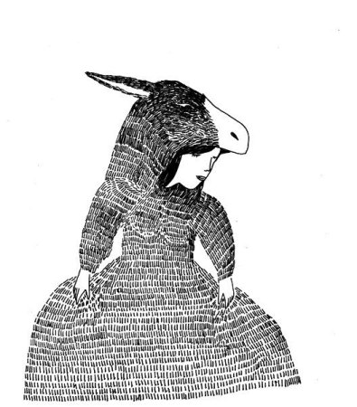 Девочка на ослике