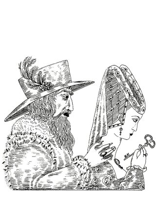 Шарль Перро Ослиная шкура раскраска