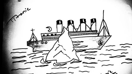 Титаник рисунок для детей