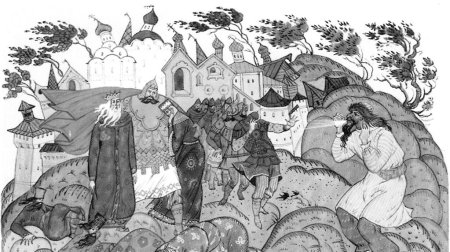 Иван крестьянский сын и чудо юдо раскраска