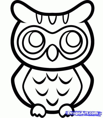 Раскраска Совушки для детей