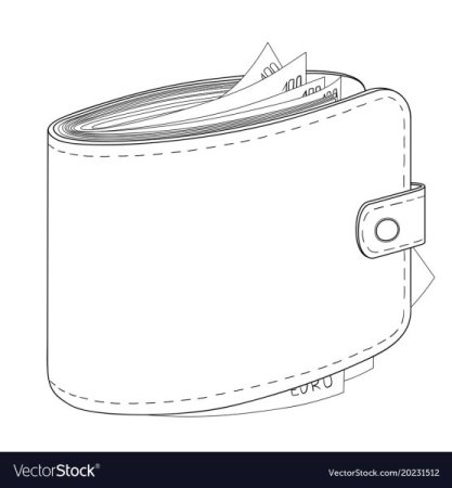 Кошелек нарисованный