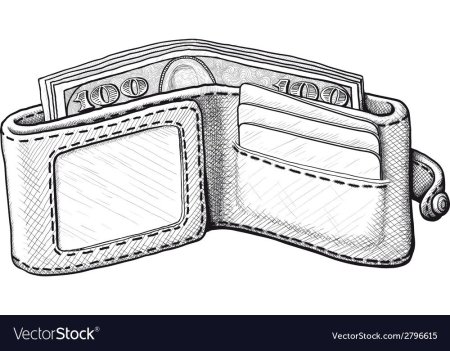 Кошелек карандашом