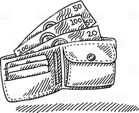 Кошелек для раскрашивания