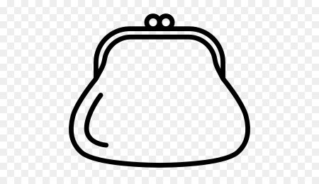 Раскраска кошелек для детей