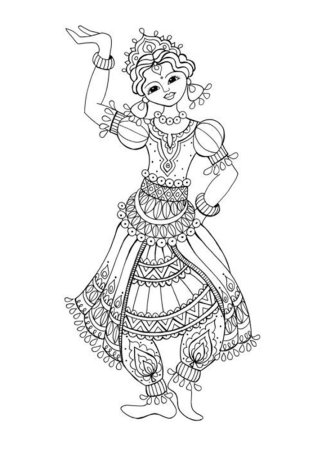 Индийские раскраски