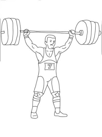 Спортсмен рисунок