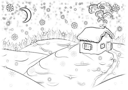 Раскраска природа