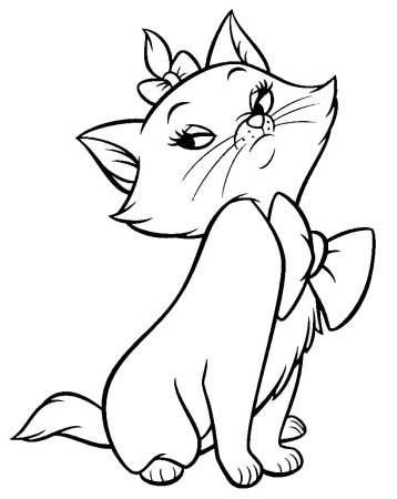 Раскраска кошечка