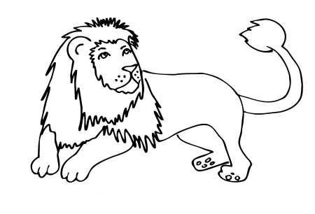 Л Н толстой Лев и собачка раскраска