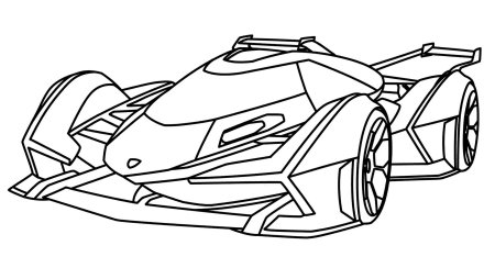 Lamborghini Egoista раскраска