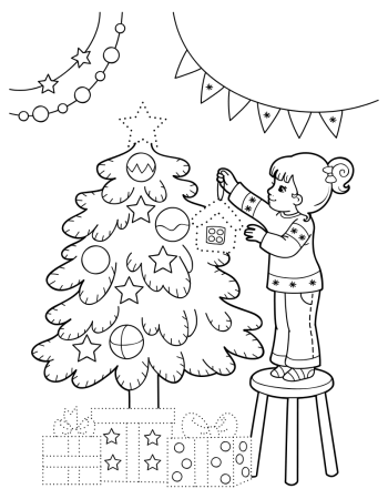 Дед Мороз на самолете раскраска