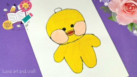 Уточка лалафанфан рисунок срисовка