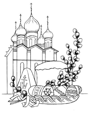 Пасхальный кролик раскраска