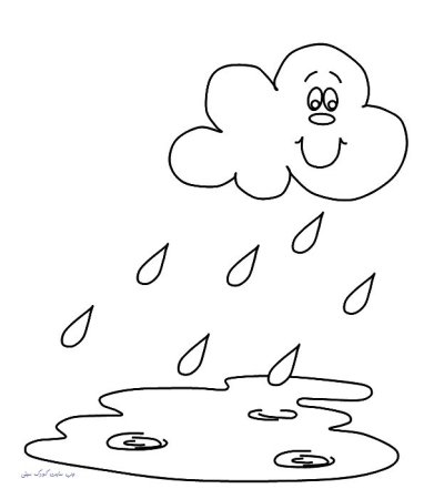 Раскраска дождь
