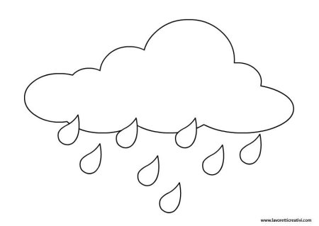 Тучка раскраска