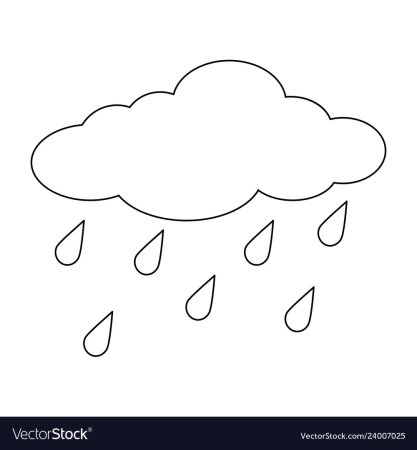 Туча раскраска для детей