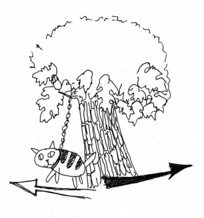 Дуб черно белый рисунок