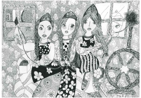 Раскраски сказки Пушкина о царе Салтане