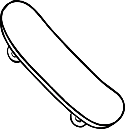 Скейт раскраска