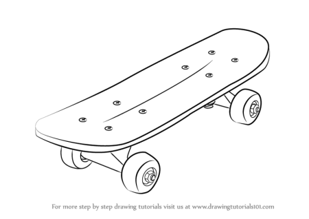 Нарисовать скейт