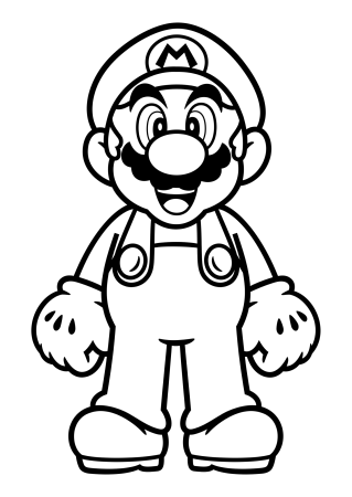 Марио и Луиджи разукрашка