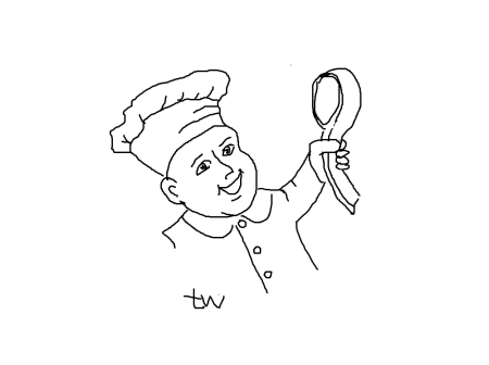 Раскраска повар