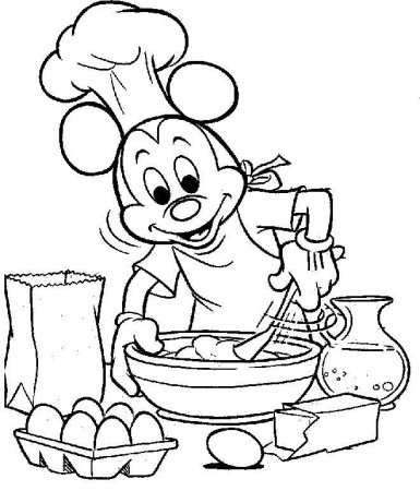 Раскраска сладкоежка