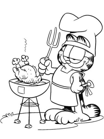Поваренок раскраска для детей