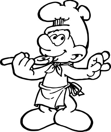Раскраска повар