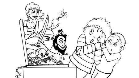 Раскраска информационная безопасность