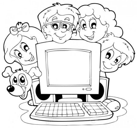 Безопасность в интернете раскраска