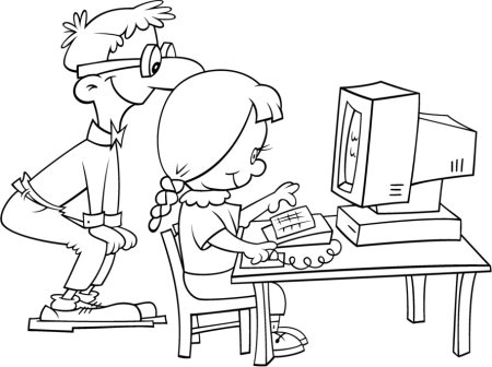 Раскраска безопасный интернет для детей