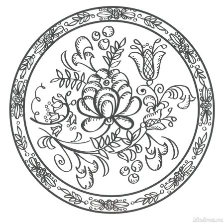 Гжель рисунок