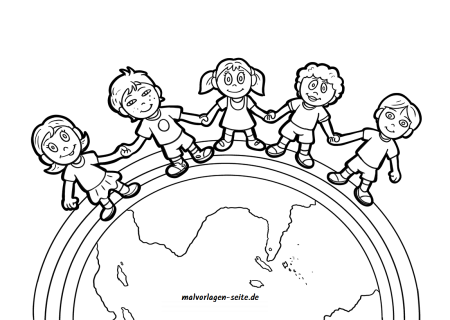 День земли раскраска